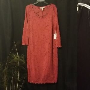 NWT Beautiful J. Simpson Pink Lace Maternity Dress